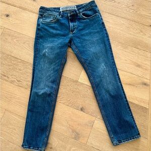 Parasuco Men's Dark Blue Slim Straight Jeans 34 x 34